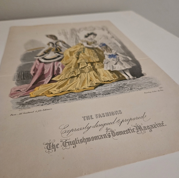 Genuine 1800s The Englishwoman's Domestic Magazine Illustration #980 - Picture 3 of 3